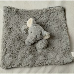 Maxx Marketing Gray Elephant Lovey Security Blanket Rattle Ribbed Corduroy Plush